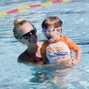 Boy in pool